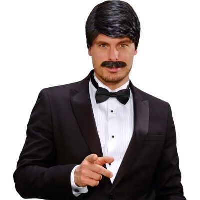 Peruka i Wąs Playboy Dream Hair od Widmann w Czerni Peruka i Wąs Playboy Dream Hair od Widmann w Czerni