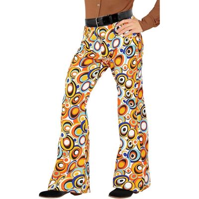 Pantalones de Campana de los 70 de Widmann - Anillos Coloridos Pantalones de Campana de los 70 de Widmann - Anillos Coloridos