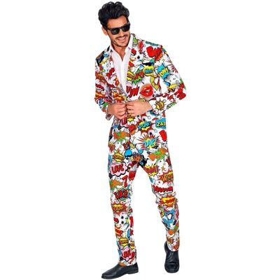 Widmann Model POW Pop Art Costume for Men Widmann Model POW Pop Art Costume for Men