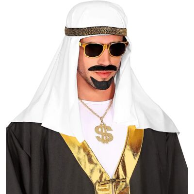 Merk Model - Witte sheikh hoofdband - Hoofdband Merk Model - Witte sheikh hoofdband - Hoofdband