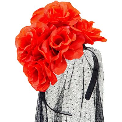 e-Carnavalskleding.nl Voile long noir avec roses rouges - Voile en dentelle - Publicité e-Carnavalskleding.nl Voile long noir avec roses rouges - Voile en dentelle - Publicité