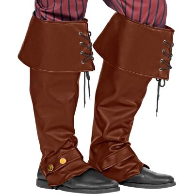 Unisex nakładki na buty kowboje - Wykonane ze sztucznej skóry z złotymi guzami Unisex nakładki na buty kowboje - Wykonane ze sztucznej skóry z złotymi guzami