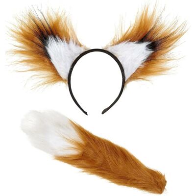 Accessoires de costume de renard Widmann avec queue et oreilles Accessoires de costume de renard Widmann avec queue et oreilles