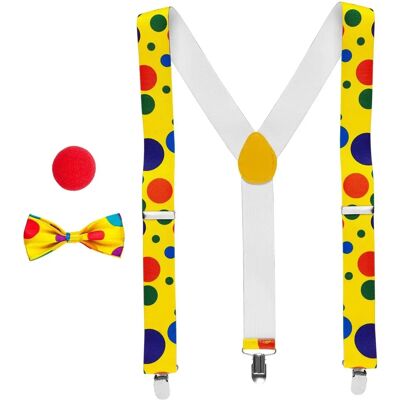 Widmann Pagliaccio Clown Costume - Unisex Bolletjes Pattern Widmann Pagliaccio Clown Costume - Unisex Bolletjes Pattern