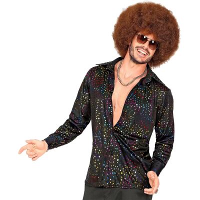 Finidi 70's Disco Shirt - Kleurrijke Lichten Finidi 70's Disco Shirt - Kleurrijke Lichten