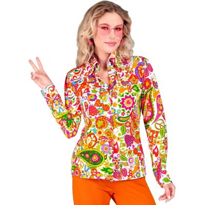 e-Carnavalskleding.nl 70s style shirt peace party dames - clothing e-Carnavalskleding.nl 70s style shirt peace party dames - clothing