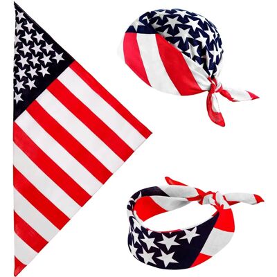 Widmann Americana Bandana - Unisex USA Lippu 55x55 cm Widmann Americana Bandana - Unisex USA Lippu 55x55 cm