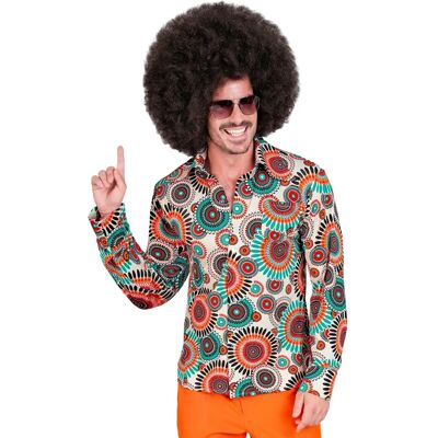 Camicia vintage degli anni '70 di Widmann per uomini - Multicolore - Camicia Camicia vintage degli anni '70 di Widmann per uomini - Multicolore - Camicia