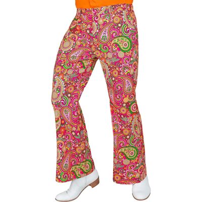 Widmann 70s Paisley Pants Men Bunt 2XL - Pants Widmann 70s Paisley Pants Men Bunt 2XL - Pants