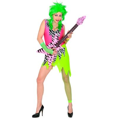 Costume da rockstar anni 80 con stampa zebra - Donna Costume da rockstar anni 80 con stampa zebra - Donna