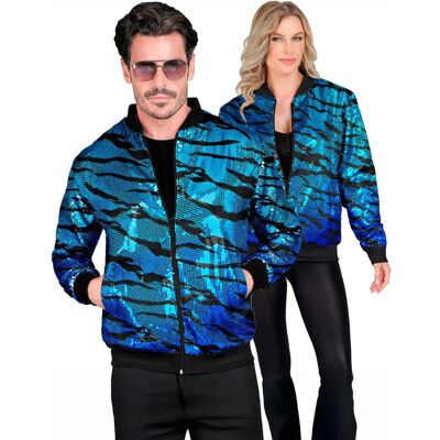 Fashion Bomber - Imprimé animal bleu pour adulte Fashion Bomber - Imprimé animal bleu pour adulte