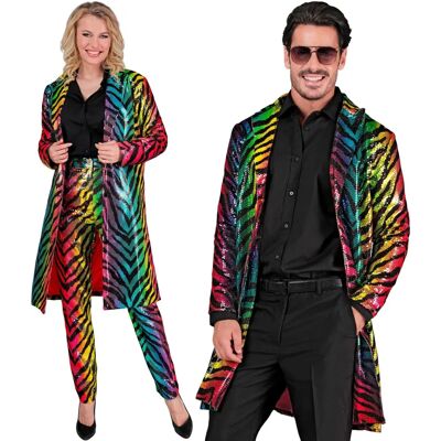 Cappotto con stampa animalier multicolore Fashion Party per adulti - Abbigliamento Cappotto con stampa animalier multicolore Fashion Party per adulti - Abbigliamento
