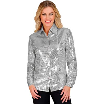 Finidi Aike silver paillettenshirt - paillettenshirt Finidi Aike silver paillettenshirt - paillettenshirt