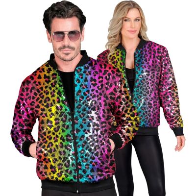 e-Carnavalskleding.nl Bomber Luipaard Pailletten - Jacket e-Carnavalskleding.nl Bomber Luipaard Pailletten - Jacket