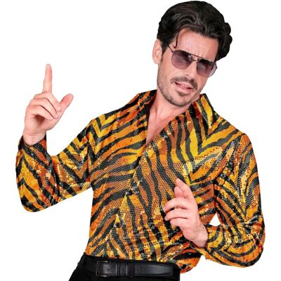 Marca Desconocida disfraz de fiesta con estampado de tigre dorado Marca Desconocida disfraz de fiesta con estampado de tigre dorado