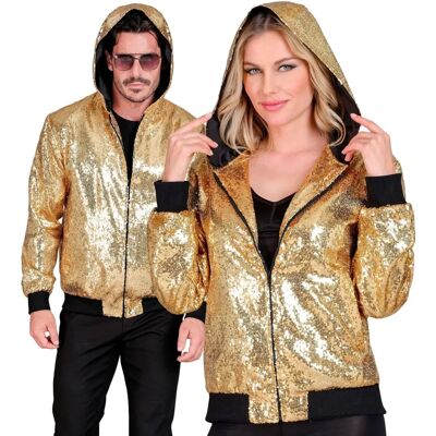 Giacca bomber con paillettes dorate - Unisex Giacca bomber con paillettes dorate - Unisex