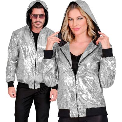 Märke Modell Silver Paillettes Bomberjacka - Bomberjacka Märke Modell Silver Paillettes Bomberjacka - Bomberjacka
