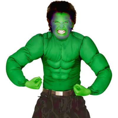 Costume Hulk verde per bambini WIDMANN 158cm - Maglietta muscoli Halloween Costume Hulk verde per bambini WIDMANN 158cm - Maglietta muscoli Halloween