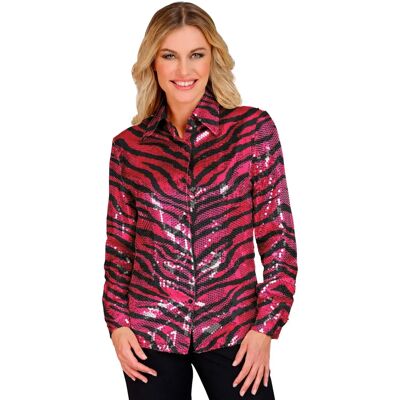 Camisa de lentejuelas con cebra rosa - Ropa Camisa de lentejuelas con cebra rosa - Ropa
