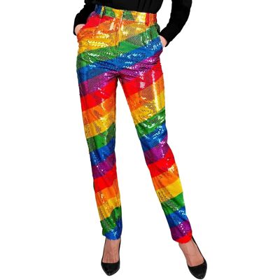 e-Carnavalskleding.nl Mara Rainbow Sequin Pants - Pants e-Carnavalskleding.nl Mara Rainbow Sequin Pants - Pants