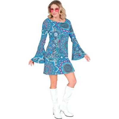 Unknown - Unknown - Mandala Blue - 60s - Dress Unknown - Unknown - Mandala Blue - 60s - Dress