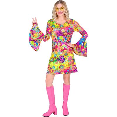 Widmann 70s Love and Peace Women Costume XL Widmann 70s Love and Peace Women Costume XL