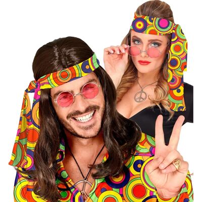 e-Carnavalskleding.nl Faixa anos 70 círculos groovy - Faixa e-Carnavalskleding.nl Faixa anos 70 círculos groovy - Faixa