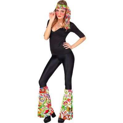 Déguisement hippie unisexe flower power fête de la paix - Style vintage 60s Déguisement hippie unisexe flower power fête de la paix - Style vintage 60s