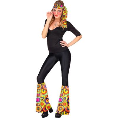 Widmann Geel flower power groovy verkleedset - Kostuums Widmann Geel flower power groovy verkleedset - Kostuums