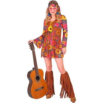 Vestido floral hippie con flecos - Ropa Vestido floral hippie con flecos - Ropa
