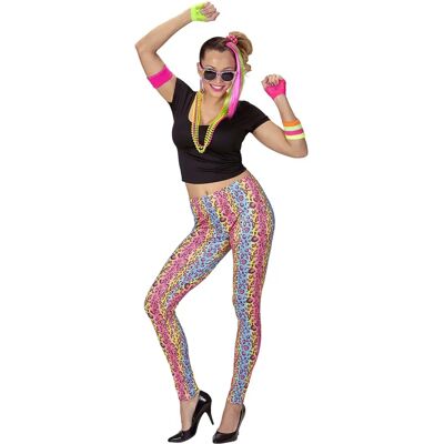 Lacey Wigs Costume Pantera Multicolore anni '80 - Nero Lacey Wigs Costume Pantera Multicolore anni '80 - Nero