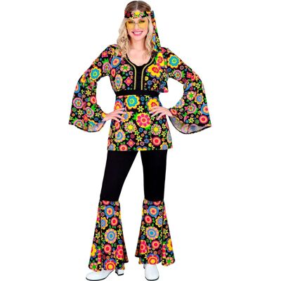 Déguisement fille hippie avec fleurs - Costume Déguisement fille hippie avec fleurs - Costume