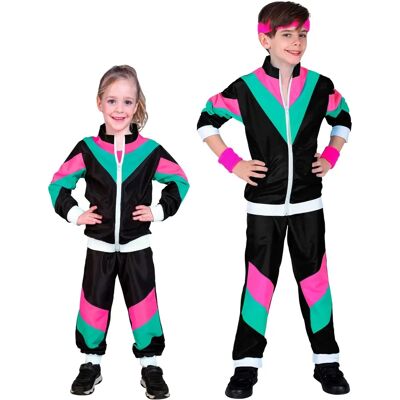 Widmann 80s Children’s Black Tracksuit - Retro Kids Sportswear Widmann 80s Children’s Black Tracksuit - Retro Kids Sportswear