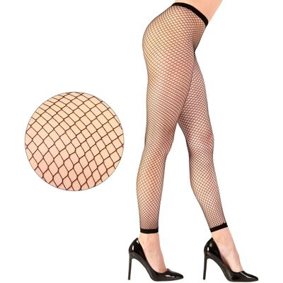 Leggings en résille noire - Femme - Publicité Leggings en résille noire - Femme - Publicité