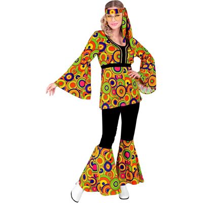 Marque Modèle Couleur - Costume des années 70 avec Cercles Colorés - Costumes Marque Modèle Couleur - Costume des années 70 avec Cercles Colorés - Costumes