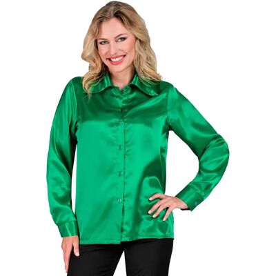 e-Carnavalskleding.nl Modelo - Verde - Blusa de los 70s Disco e-Carnavalskleding.nl Modelo - Verde - Blusa de los 70s Disco