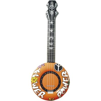 JADEO Banjo gonflable hippie orange - Jouet gonflable JADEO Banjo gonflable hippie orange - Jouet gonflable