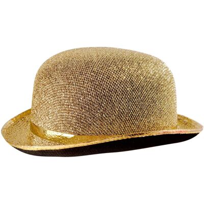 Widmann zlatý lurex bowler klobouk - Klobouk Widmann zlatý lurex bowler klobouk - Klobouk
