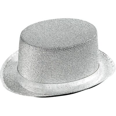 Srebrny Kapelusz Lurex Unisex - Akcesorium Kostiumowe Srebrny Kapelusz Lurex Unisex - Akcesorium Kostiumowe