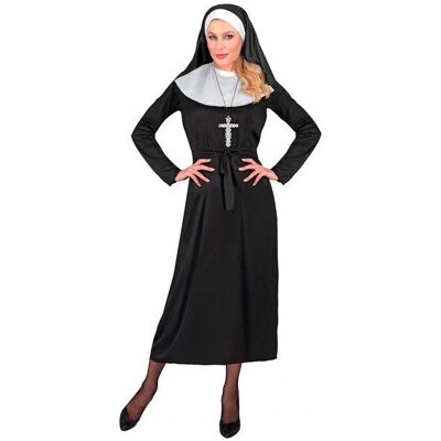 Widmann Nun Costume - Dress, Belt, Hood - Costumes Widmann Nun Costume - Dress, Belt, Hood - Costumes