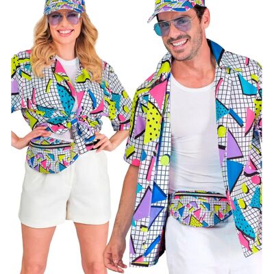 Widmann The 80s FUNKY FASHION - Wit overhemd L/XL - Kleding Widmann The 80s FUNKY FASHION - Wit overhemd L/XL - Kleding
