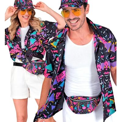 Widmann The 80s FUNKY FASHION - funky black (Hemd), S/M - Camicia Widmann The 80s FUNKY FASHION - funky black (Hemd), S/M - Camicia