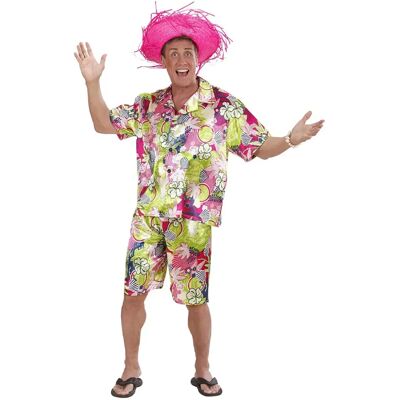 Varumärke Modell Kortärmad Blommig Hawaii-dräkt - Hawaii-dräkt Varumärke Modell Kortärmad Blommig Hawaii-dräkt - Hawaii-dräkt