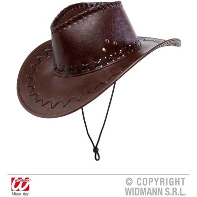 Sombrero de vaquero Widmann con Costuras Decorativas - Accesorio de Disfraz Sombrero de vaquero Widmann con Costuras Decorativas - Accesorio de Disfraz