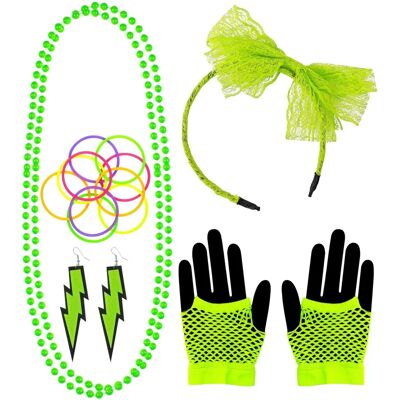 e-Carnavalskleding.nl Costume Disco Années 80 Vert Néon e-Carnavalskleding.nl Costume Disco Années 80 Vert Néon
