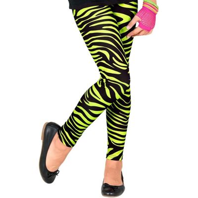 Legging à imprimé zèbre vert néon - Leggings Legging à imprimé zèbre vert néon - Leggings