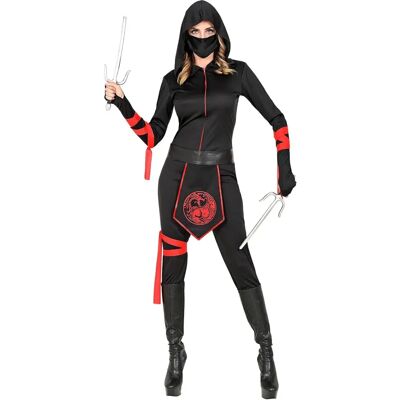 Buttinette Ninja Overall for Women - Black/Red - M - Unisex Buttinette Ninja Overall for Women - Black/Red - M - Unisex