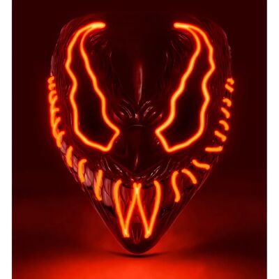 Widmann - Monster Mask with Red LED Lights Widmann - Monster Mask with Red LED Lights