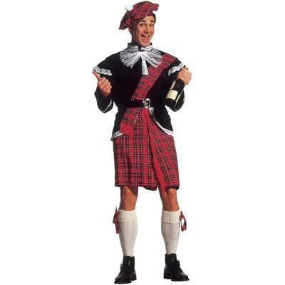 Costume Scozzese XL di Widmann - Giacca, Kilt & Accessori Costume Scozzese XL di Widmann - Giacca, Kilt & Accessori