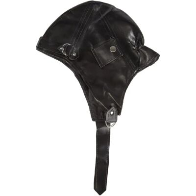 JADEO Black Aviator Cap - Adult Size - Aviator Cap JADEO Black Aviator Cap - Adult Size - Aviator Cap